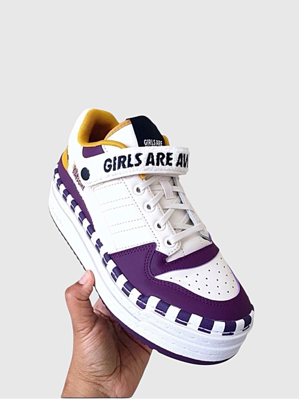Adidas Triple Platforum Low Girls Are Awesome Women’s Platform Sneakers - Picture 3 of 11